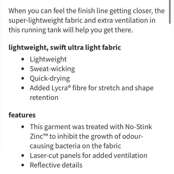 Lululemon Swift Ventilated Running Tank Top Paint Glide Warp Multi - Picture 8 of 10